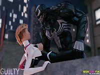 Venom banging a hot superhero girl
