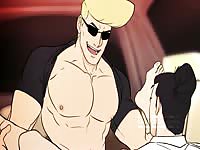 Johnny Bravo gay hentai sex with a muscular dude