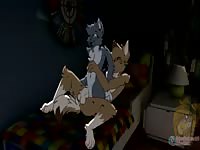 Furry beastiality sex with dog couple having sex