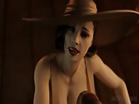 Resident evil hentai with big tits lady getting smashed
