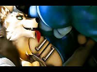 Wolf Eating Out Thicc Lizard Ass