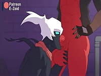 Two wild monsters sucking and deep throating each others big dick