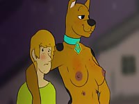 Horny slutty scooby doo girl getting intense fuck from fred