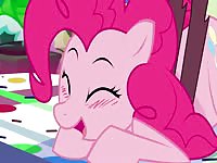Cute little pink unicorn got her tight ass hole fucked by a monster 