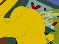 Mrs. Simpson cartoon hentai sex with tentacle monster