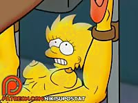 Beastiality cartoon with simpsons and a big horse dick