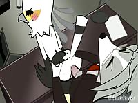 Sexy bird secretary got intense anal fuck from her hot boss