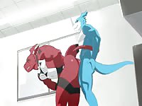 Innocent school boy got anal fucked by a giant monster's dick