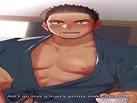 3D anime porno of muscular dude getting banged in the ass