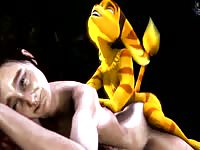 3D anal sex with furry golden dude banging hot sexy girls