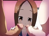 Beautiful young girl got fucked by two old men in hot hentai porn