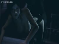 Beautiful teen beastiality hentai sex with a black dog