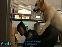 Hot and sexy hentai girl got fucked by a white dog xxx