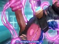 Anime tentacle monster fucking gays in their holes