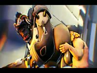 Winston Gets Fucked in His Thicc Gorilla Ass
