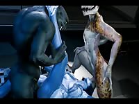 AI Girl Gets Gangbanged By Hung Aliens