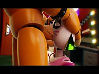 Freddy Gets a Sloppy Blowjob from Chica